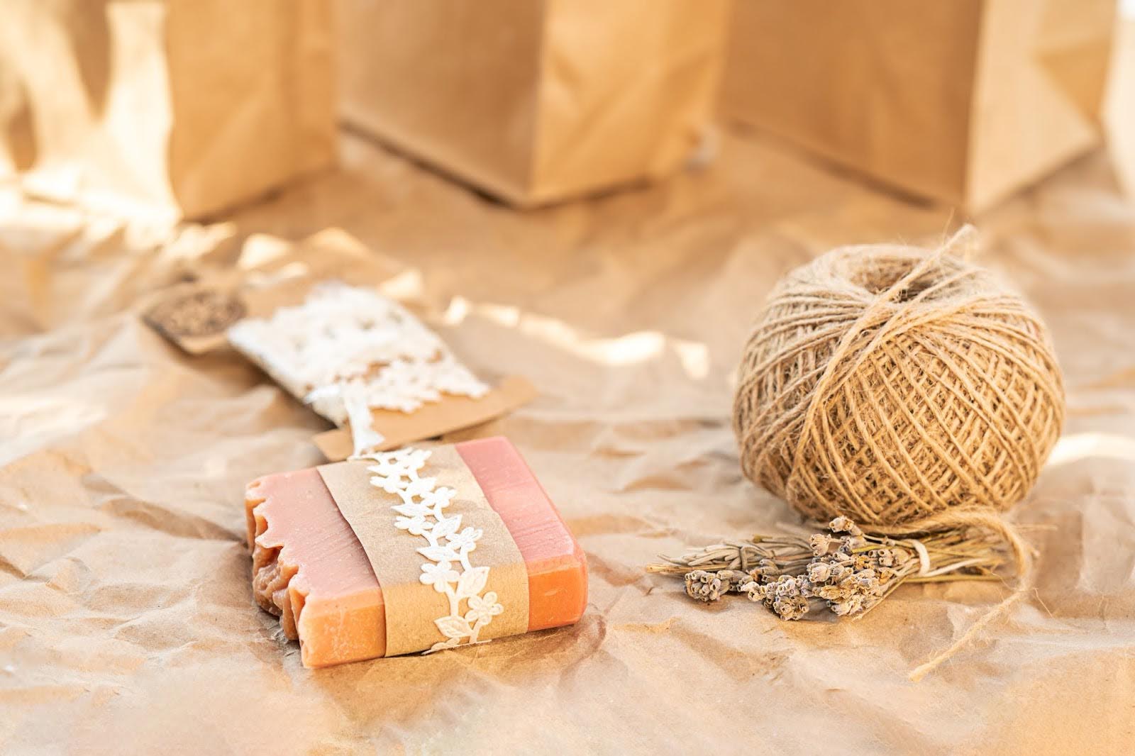 rustic wedding favor soap