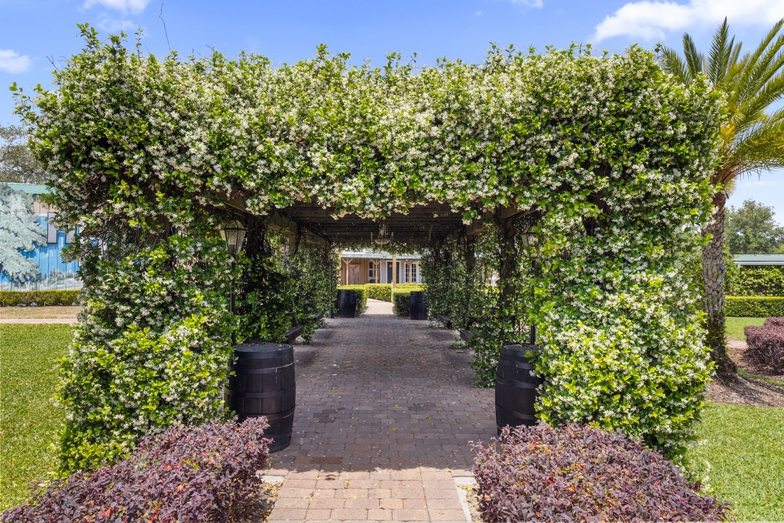 hidden barn covered terrace