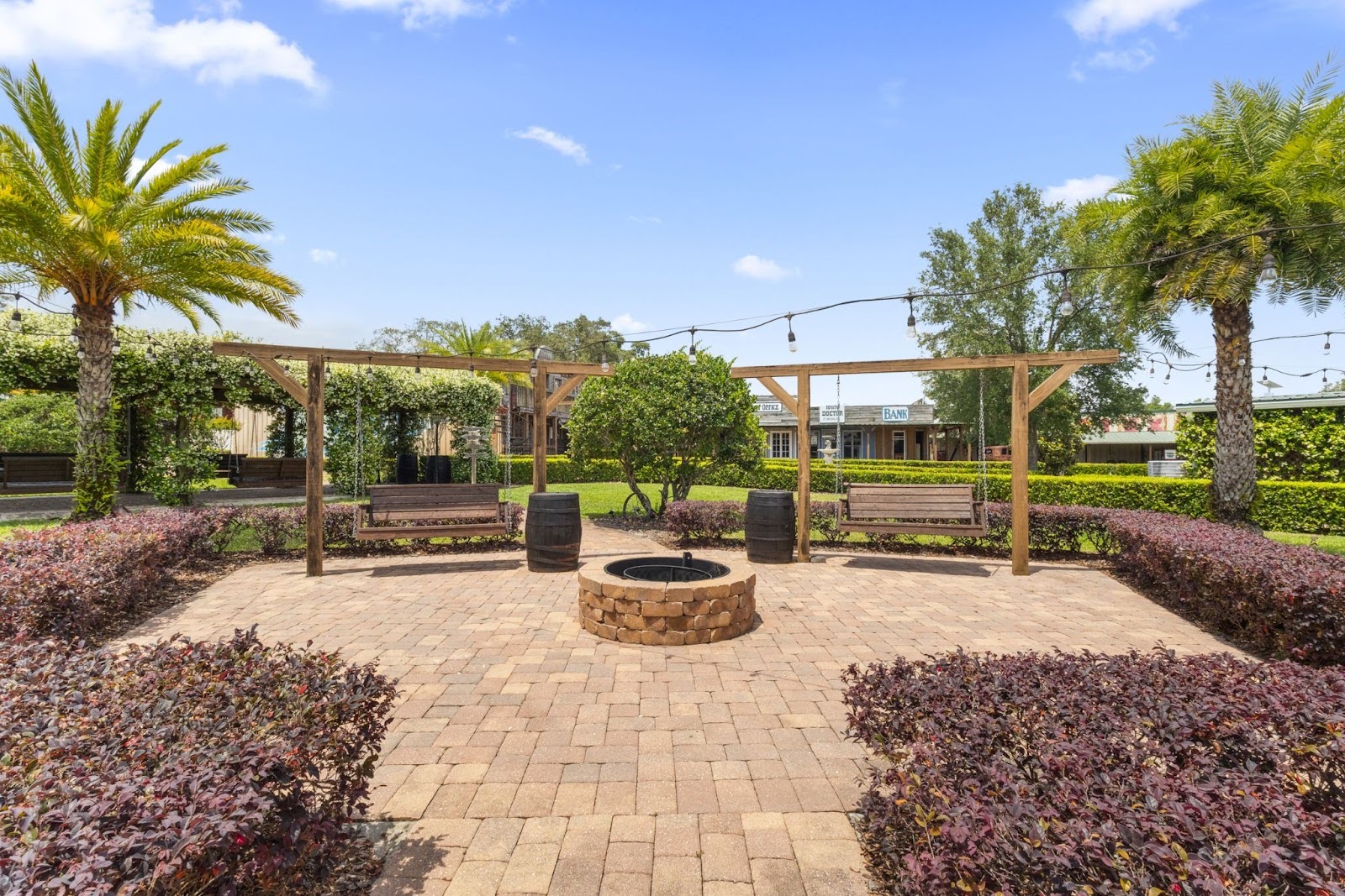 hidden barn garden area